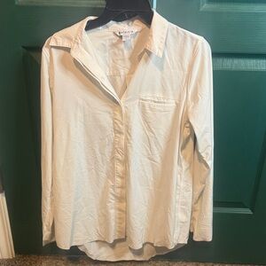 Athleta Off-White Button-Up Blouse